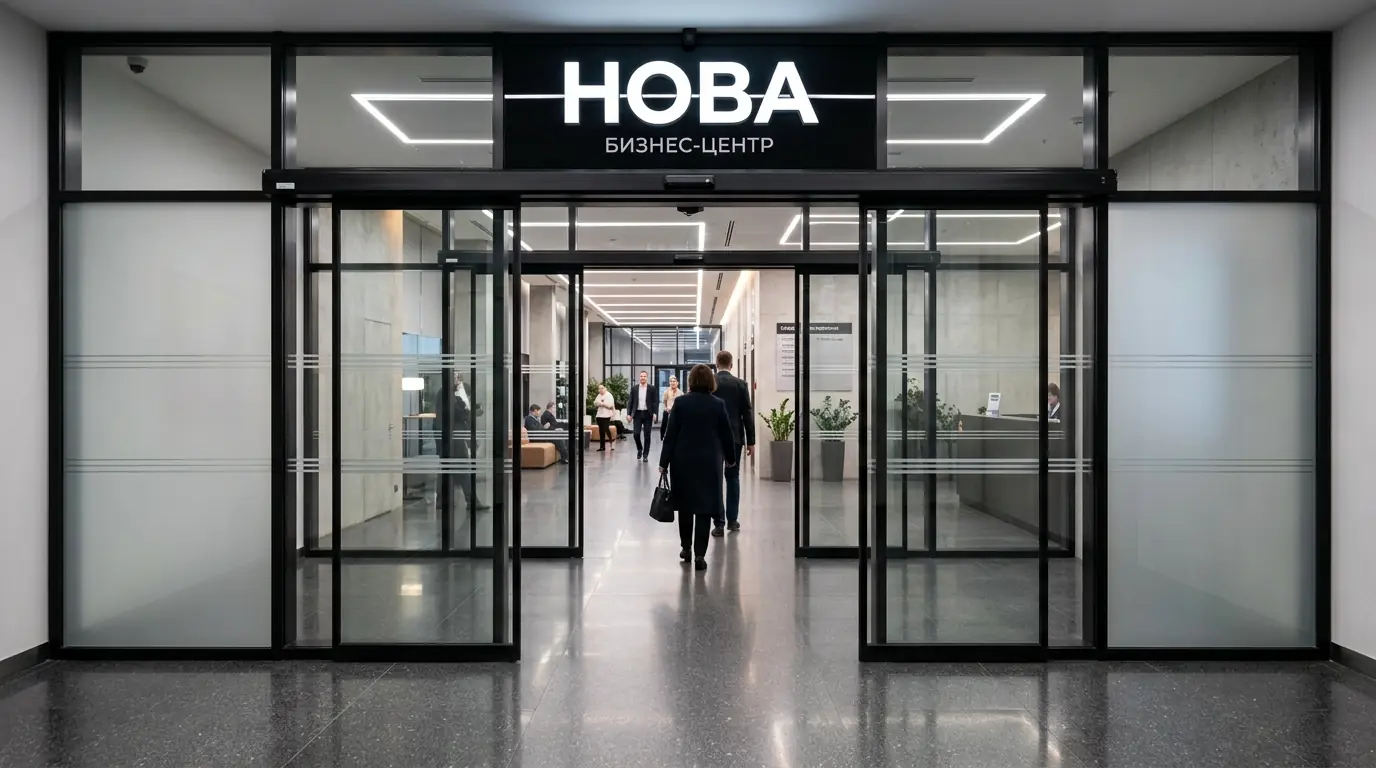 Автоматическая дверь с датчиком движения и фотоэлементом